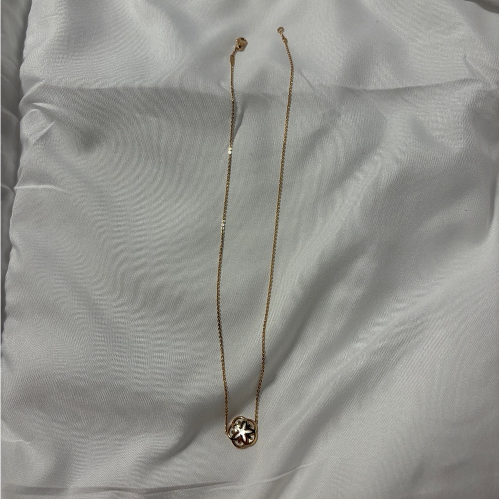 Omega Gold Necklace with Intricate Pendant